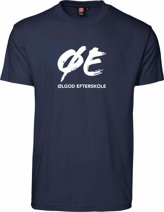 ID - Ølgod Cotton T-Shirt W. Large Logo - Marine